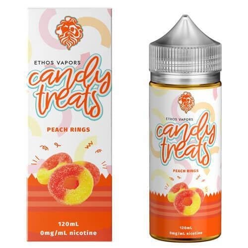 Load image into Gallery viewer, Peach Rings by Ethos Vapors Candy Treats - 100ml Short Fill E-Liquid
