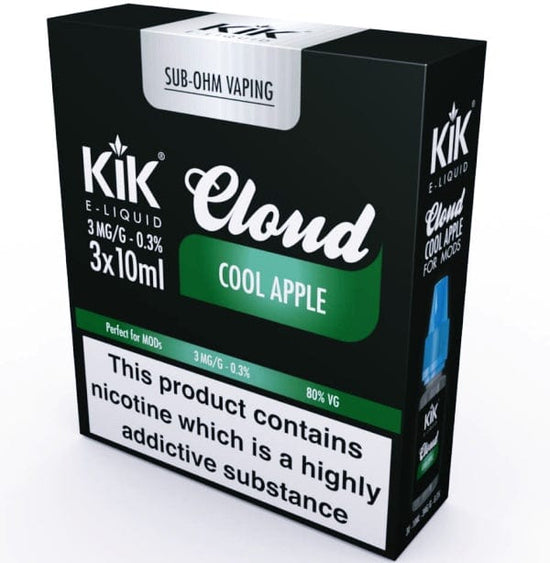 Cool Apple E-Liquid by KiK - 3 x 10ml - Multipack
