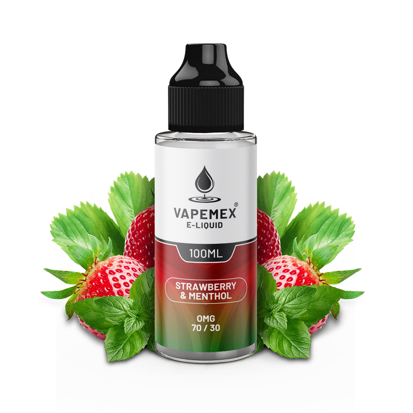 Strawberry & Menthol by VAPEMEX 100ml Shortfill E-Liquid