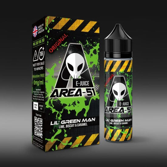 Lil Green Man by Area-51 E-Juice - 50ml Short Fill E-Liquid