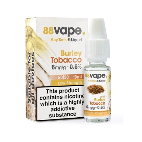 Burley Tobacco 50/50 by 88 Vape