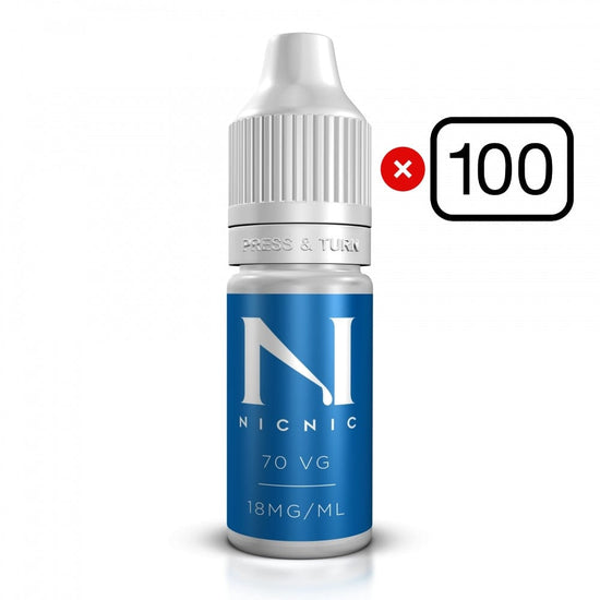 100 x Nic Shots Bundle 18mg 100VG or 70VG/30PG by NicNic - Flavourless