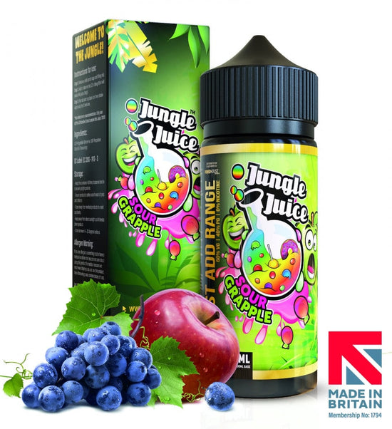 Sour Grapple by Jungle Juice 100ml Short Fill E-Liquid