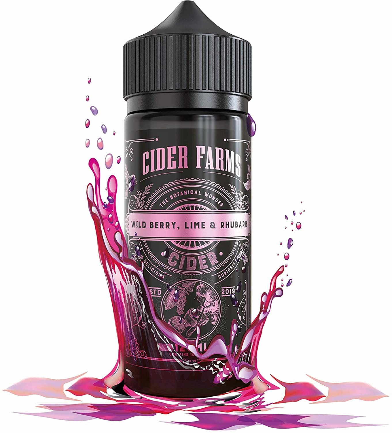 Load image into Gallery viewer, Wild Berry, Lime &amp;amp; Rhubarb by Cider Farms 100ml Shortfill E-Liquid
